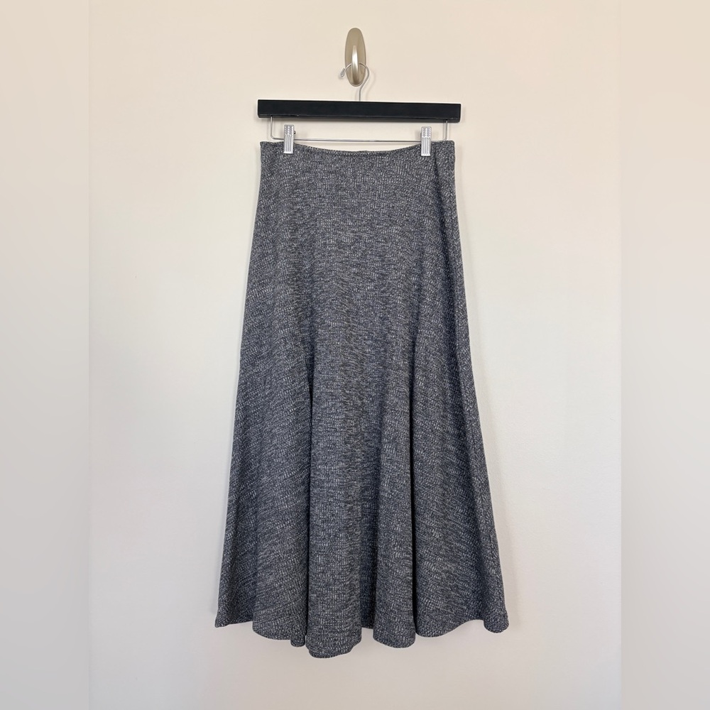 Massimo Dutti | Flared Knit Midi Skirt